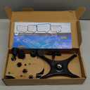 Rehand Quad Cane, Walking Cane with Ergonomic Handle Ever and Graceful 4-Pronged Base for Extra Stability, Adjustable Walking Sticks for Right or Left Handed Men & Women and Seniors (Black2)