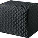Bread Maker Cover 17x11x15 Inches, Clip Cotton Polyester Quilted Toaster Oven Dust Cover for Protect your Bread Machine or Kitchen Small Appliances, Hands or Machine Washable (Black)