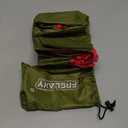 Frelaxy Tent Footprint, Waterproof Camping Tarp, Durable Tent Floor to Elevate Your Camping, Hiking, Backpacking, Hammock, Beach Experience (1 Person33'' x 80'', Army Green)