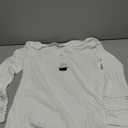 PRETTYGARDEN Women's Long Sleeve Shirts Ribbed Knit V Neck Tee Dressy Casual Blouses Going Out Tunic Tops 2026 Fall Outfits, (White, Large)