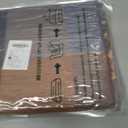 2 x Womens Scarf Winter Blanket Large Scarves Thick Soft Warm Plaid Chunky Scarfs (F-mix Brown Camel)