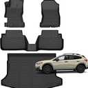 for Subaru Crosstrek 2018-2023 / Subaru Impreza 2017-2023 (Not Hybrid Models) Floor Mats, TPE Waterproof All Weather Floor Mats Cargo Liner Accessories