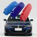 Lanyun Compatible with bmw G30 G31 2021 5 series LCI grill color grill stripes trims fit 530i sedan 530i xDriver 530e with 8 Beam kidney grille