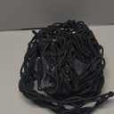 CZC AUTO 22"x38" Black Latex Bungee Cargo Net Strech to 44"x76", Luggage Netting with 2"X2" Small Mesh and 12 Adjustable Plastic Hooks for Rooftop Cargo Carrier Roof Rail Rack Hitch Basket SUV