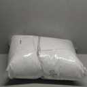 SNUG&COZY Luxury Goose Down Feather Pillow Inserts - 20x20in, Double Layered Down-Proof Design, Ultra-Soft Cover, High Fill Weight, Pack of 2, White