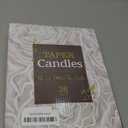 36 Pack Ivory White Taper Candles, 7-8 Hours Burn Time, Unscented, Smokeless and Dripless, 0.8 x 10 Inch Dinner Candle Set for Household, Wedding, Party and Home Dcor Candlesticks