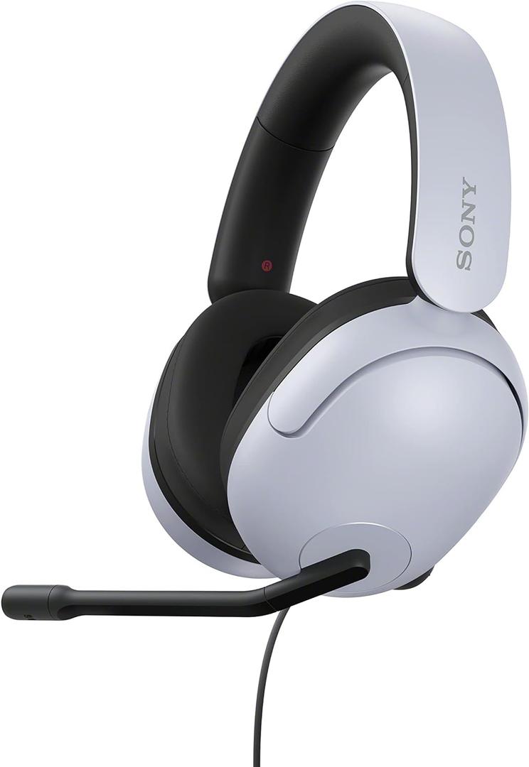 Sony INZONE H3 Wired Gaming Headphones With Mic, PS5 Headphones, Over-Ear, Personalized 360 Spatial Sound, Discord Certified MDR-G300 (White)