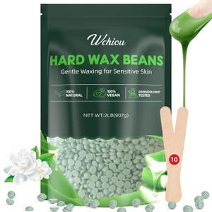 Hair Removal Wax, 2lb Wax Beads for Sensitive Skin, With Pure Aloe Vera, For Face, Eyebrow, Leg, Bikini, Brazilian Waxing, Coarse Body Hair Specific (xxx1)