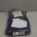 H.VERSAILTEX Linen Blackout Curtains 54 Inches Long 100% Absolutely Blackout Thermal Insulated Textured Linen Look Curtain Draperies Anti-Rust Grommet, Energy Saving with White Liner, 2 Panels, Navy