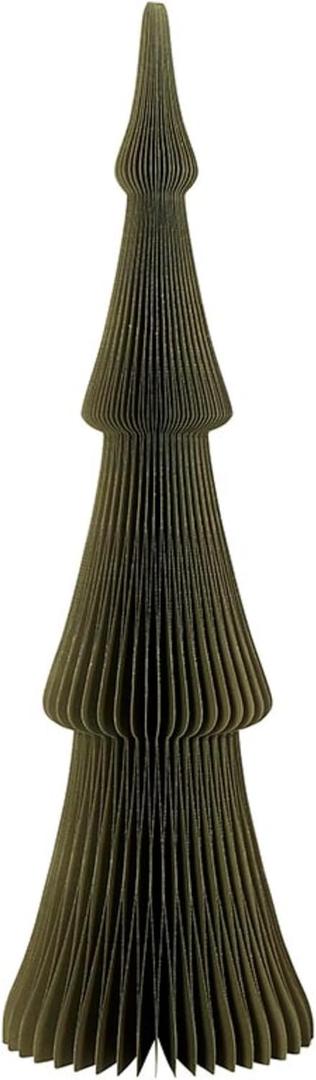 Santa Barbara Design Studio Honeycomb Paper Christmas Trees - 3D Foldable Fir Tree Holiday Centerpiece, 18" Tall, Frasier - Forest Green