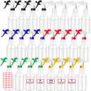 Rtteri 24 Pcs 16 Oz Plastic Spray Bottle for Cleaning Solutions Bulk Empty and Reusable Leak Proof Spraying Bottles for Cleaning, Water, Auto Details, Commercial, Bathroom(Multi Color)