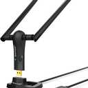 BrosTrend 1200Mbps Long Range USB WiFi Adapter for PC Desktop Laptop of Windows 11/10/8.1/8/7, Wireless Adapter Dual Band 2.4GHz 300Mbps + 5GHz 867Mbps, 2X 5dBi High Gain Antennas, USB 3.0 Cradle