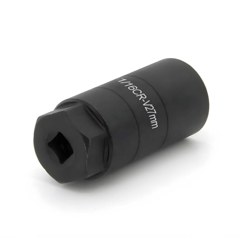 A ABIGAIL Oil Pressure Switch Socket, 1 1/16'' x up to 2-5/8'', Fits 3/8'' Drive or 1 1/8'' Hex, High Performance Chrome Molybdenum, Black Oxide Finish, Model A7646F