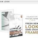 MCS Foundation 24x36 Poster Frame Traditional White, Vertical & Horizontal Wall Hanging Large Picture Frame for Photos, Posters & Art Prints (1-Pack)