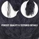 Men's Long Black Hair Wig - Natural Long Hair Wig Men, Men Cosplay Wigs, Curly Ponytail Synthetic Wigs, Heat Resistant Character Costume Wig For Party Or Halloween Cosplay Costume