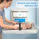 Baby Changing Station Wall Mounted,Commercial Baby Changing Station with Safety Strop,Foldable Wall Mounted Changing Table for Commercial Bathroom,Suitable for Commercial, Hotels & Airports