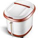 Carepeutic Touch Screen Oxy-Energized Water Jet Foot & Leg Spa Massager, Brown/White, 16 Lb