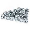 KSP M14X1.5 Open End Acorn Bulge Wheel Lug Nuts, Zinc Finish,3/4"19mm Hex 0.84(21mm) Height Conical Seat 60 Degre for Truck/Tuner Aftermarket Rims Pack 24 pcs, 1 Year Support (Chrome)