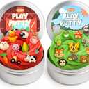 2 Pack Therapy Putty for Kids  Farm & Forest Theme Sensory Putty with Medium and Soft Resistance, Occupational Therapy Putty for Hand Exercises, Fine Motor Skills, Autism Sensory Play