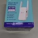 TP-Link AC1200 WiFi Extender, 2025 Wirecutter Best WiFi Extender, 1.2Gbps Home Signal Booster, Dual Band 5GHz/2.4GHz, Up to 1600 Sq.ft and 32 Devices, EasyMesh Compatible, One Ethernet Port (RE315)