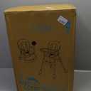 Dream On Me Portable 2-in-1 Tabletalk High Chair in Black, Three Adjustable Height Settings, Lightweight Portable High Chair, Easy to Clean and Removable Tray