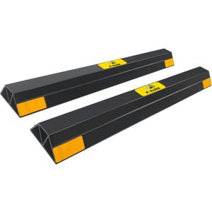 ROBLOCK (New Upgrades) 24" 2 Pcs Heavy Duty Parking Aid for Garage Walls, Parking Gadgets Protects Car, Parking Stopper Easy to Install 2 Packs, 24" L x 3.7" W x 1.8" H