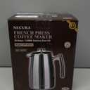 Secura French Press Coffee Maker, 50-Ounce, 304 Stainless Steel Insulated Coffee Press with Extra Screen