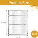 2Pcs Metal Queen Excluder Beehive Queen Bee Excluder Beekeeping Queen Excluders Beekeeping Tools (8 Frame 2Pcs)