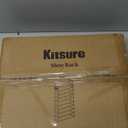 Kitsure Shoe Rack for Closet - 10-Tier Shoe Organizer with Hook Rack, Large-Capacity & Space-Saving Shoe Shelf for Entryway, Bedroom, Living Room, 32.2" x 11.8" x 68.5", Brown