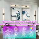 Wireless Sconces Set Of 2,10000 mAh Large Capacity Battery Wall Sconce Up To 70 Hours Use Time,360 Rotation RGB Multiple Colors,Rechargeable Wall Sconce With Remote,Perfect Sconces Wall Decor, One Size