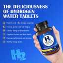 Hywebrvctok Hydrogen Water Tablets with Magnesium, 8 PPM H2 Molecular Hydrogen Tablets for Drinking Water, Rich in Antioxidants, Supports Cellular Health Recovery & Cognitive Function, 120 Counts