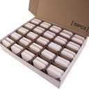Ceramic Briquettes Grill Bricks Replacement 50 Piece Barbecue Briquettes Gas Grill Stones for Turbo, Nexgrill Gas Grills, Lava Rocks 2 x 2 inches