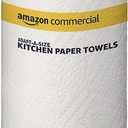 AmazonCommercial 2-Ply White Adapt-a-Size Kitchen Paper Towels, Absorbent, Thick, Individually Wrapped, 140 Towels per Roll (12 Rolls), 1,680 Sheets Total