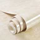 Yenhome 30"X118" Beige Marble Contact Paper Peel and Stick Countertops Waterproof Marble Contact Paper for Cabinets Desk Countertop Contact Paper Peel and Stick Marble Wallpaper Decor Kitchen Bathroom