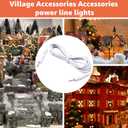 Norward Adapter for Department 56 Accessories Replacement for Department 56 Village Lights Cord,for Christmas Village Accessories