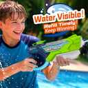 6 Pack Watergun Gun for Kids Long Range 600ML Water Squirter, Colorful Super Blaster Soaker with Clear Visible Water Tank, Swimming Pool Summer Beach Outdoor Fighting Toys