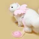 2 x Pet Cole Duck Outside Walking Harness Leash, Adjustable Outdoor Training Traction Rope, Duck Harness and Leash for Real Ducks Cat Dog Hen Chickens Goose Small Pet (yellow)