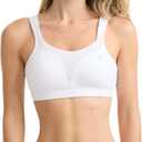 Champion Women's Sports Bra, High-Impact, Maximum Support, Breathable, Moisture-Wicking Fabric (White) 36DD