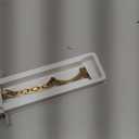 Missair Thin Band Compatible with Apple Watch 38mm 40mm 41mm 42mm 44mm 45mm 46mm 49mm for Women, Slim Bracelet Designer Dressy Stainless Steel Metal Strap for iWatch Series 11 10 9 8 7 6 5 4 SE Ultra (Gold)