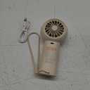 JISULIFE Handheld Portable Turbo Fan [16H Max Cooling Time], 4000mAh USB Rechargeable Personal Battery Operated Mini Small Pocket Fan with 5 Speeds for Travel/Outdoor/Vacation/Concerts - Brown