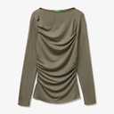 Women's Green Blouse, Large