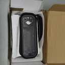 New Upgrade Double Sided Keypad Door Lock with Adjustable Deadlatch 2-3/8'' and 2-3/4'', Keyless Door Lock with Handle, Gate Lock for Outdoor Fences (Black)