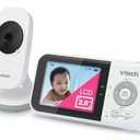 VTech VM819 Non-WiFi Video Baby Monitor with Camera - 2.8” Color Screen, 1000ft Range, 19Hr Battery, Night Vision, Temp Sensor, Lullabies - Secure Private Hack-Proof