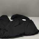 HeSaYep Women's Fleece Lined Sweatpants Barrel Leg Baggy Sweat Pants Winter Thermal Cotton Pants with Pockets (Medium, Black)