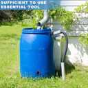 Outus 2 Inch PVC Bulkhead Fitting Water Tank Connector for Rain Barrels, Aquariums, Ponds or Water Tanks