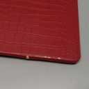 Funut for MacBook Air 13 Inch Case 2021 2020 2019 2018 Release M1 A2337 A2179 A1932 Touch ID, MacBook Air M1 Cover Crocodile Leather Laptop Hard Shell Case & Keyboard Cover for Mac Air 13 Inch, Red