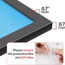 LaVie Home 11x22 Picture Frame 2 pack, Display Pictures 11 x 22 Poster Frame, 11x22 Black Photo Frame with HD Plexiglass, Display Frame for Vertical or Horizontal, Classic Collection