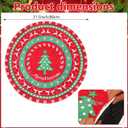 Heavy Duty Christmas Tree Stand Mat 31"/80cm Dia Christmas Tree Mat for Under Tree Silicone Christmas Tree Floor Protector for Preventing Wood Floor from Spills and Scratches, Red