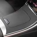 Car Center Console Gear Shift Panel Protector Cover Silicone Sticker Interior Washable Wrap Kit Fit for Mercedes Benz GLC X254 GLC260 GLC300 GLC300e GLC43 AMG 2023 2024 2025 Accessories (Black)