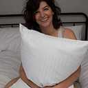 Set of 4 Pillow Protectors with Zipper Queen Size - 100% Resistant to Stains, Dust & Dirt - Washable Covers for Increased Pillow Lifespan
